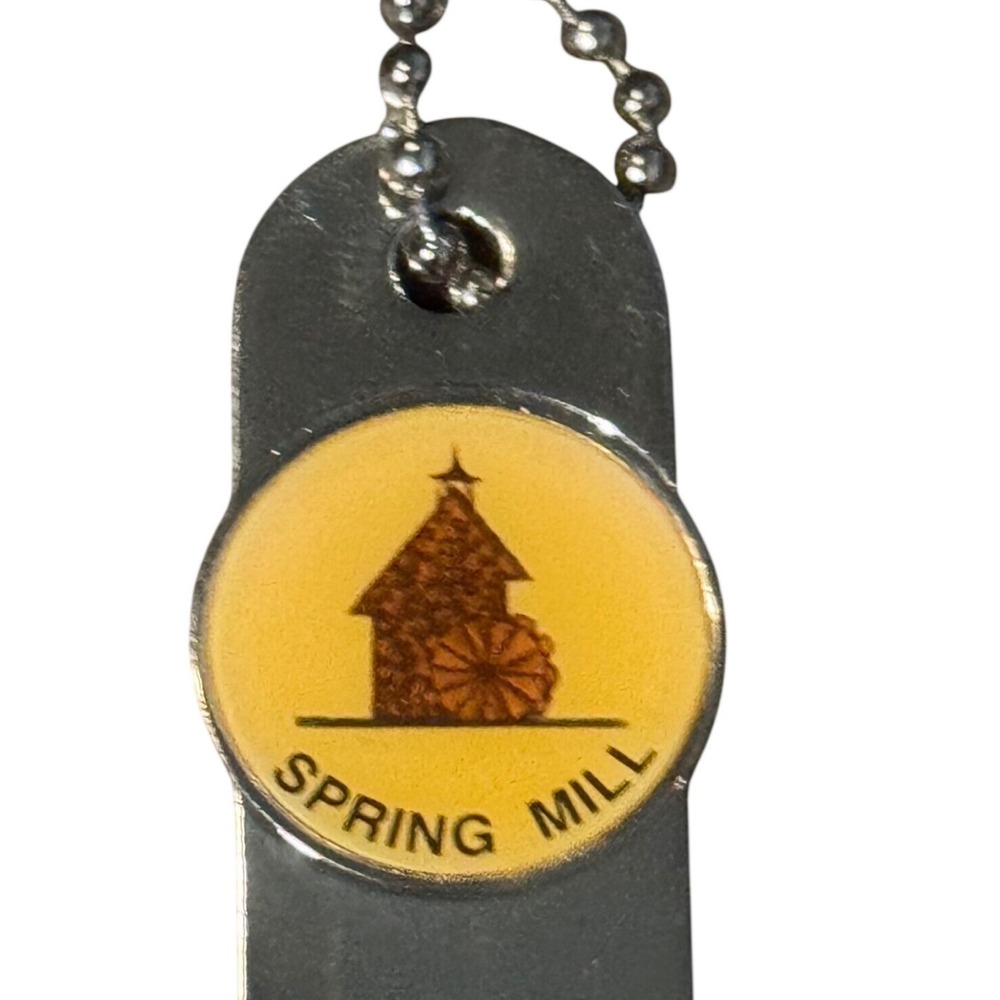 Spring Mill Golf Divot Tool Ball Mark Repairer Indiana State Park Metal Silver
